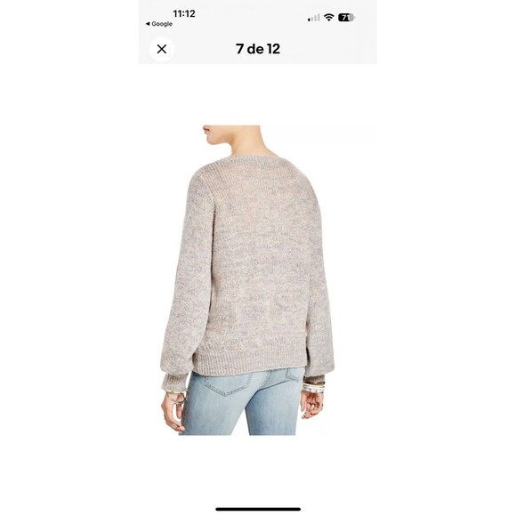 (W0) Free People Karina Faux Wrap Sweater M - Picture 2 of 14